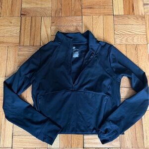 Black Long-Sleeve Athletic Top